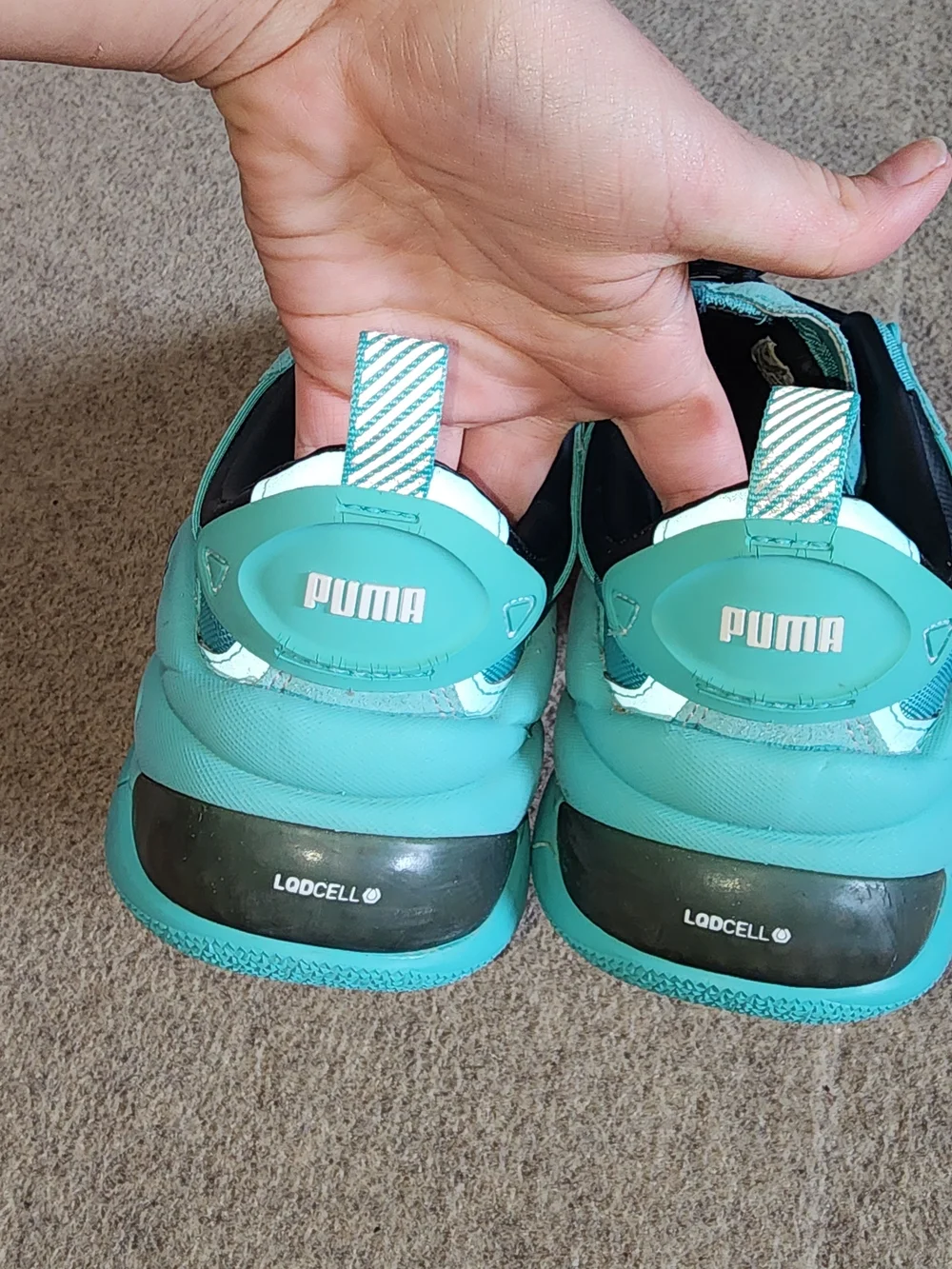 Puma LQDCell Men's Omega Manga Cult Pink Teal Colorblock Sneakers | M8